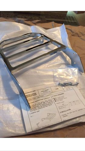 New honda vt600 oem chrome rear square carrier type b 1999-2007 08l42-mz8-b00