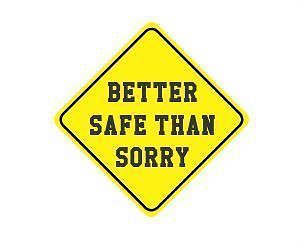 Better safe than hard hat / helmet vinyl decal sticker funny joke safety work