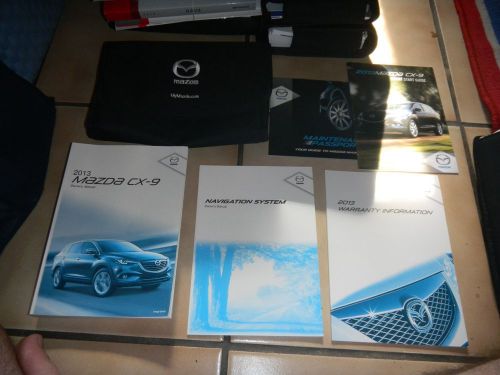 2013 mazda cx-9 cx9 with navigation owners manual set + free shipping