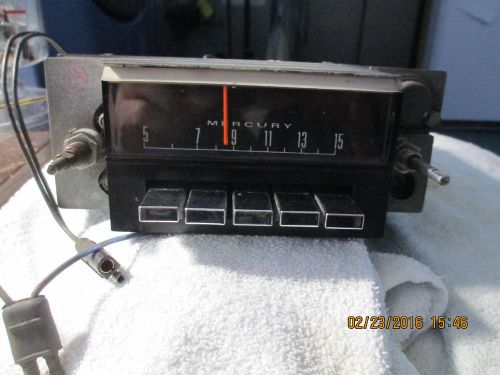 1967 1968 mercury cougar radio am pb 67 68 cougar #7tpg fomoco  nice original