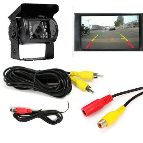 For truck bus 18 ir led night vision car rear view reverse backup camera 12-24v