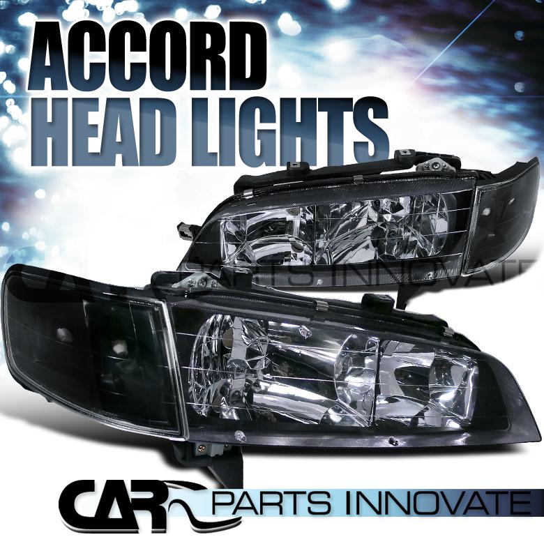 Honda 94-97 accord jdm head light w/ corner turn signal black