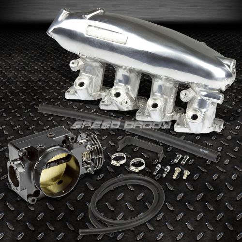 For 89-94 240sx s13 silvia sr20 turbo intake manifold+70mm black throttle body