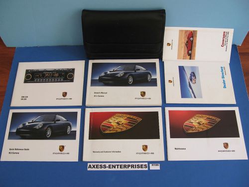 2002 porsche 996 911 carrera 4 c2 c4 owners manuals drivers books pouch set h186