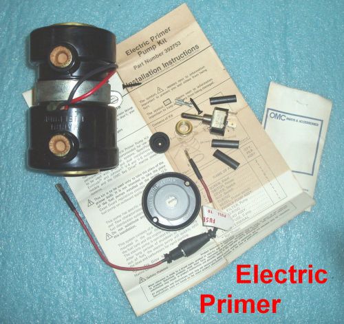 Primer kit-electric-omc outboard &amp; sea drive #392753&gt;0174651 - new - (nos)