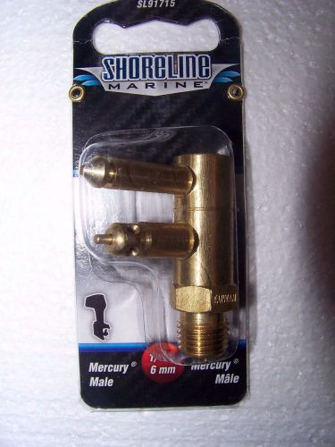 Lot of 5 new shoreline marine male 1/4&#034; fuel connector for mercury #sl91715