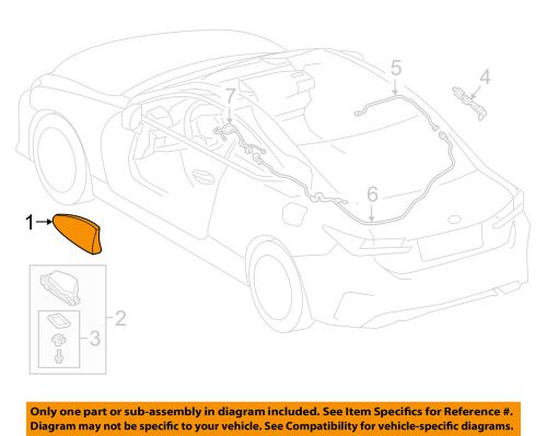 Lexus toyota oem 2015 rc350 antenna-cover 8607753010d1