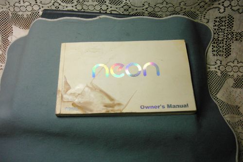 1995 dodge neon owners manual