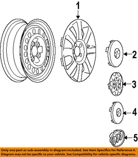 Buick gm oem 9594716 wheels-center cap