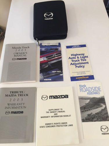 2003 mazda truck owners manual