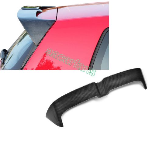 1pc carbon fiber rear roof wing lip spoiler fit for vw golfvii 7 mk7 gti o style