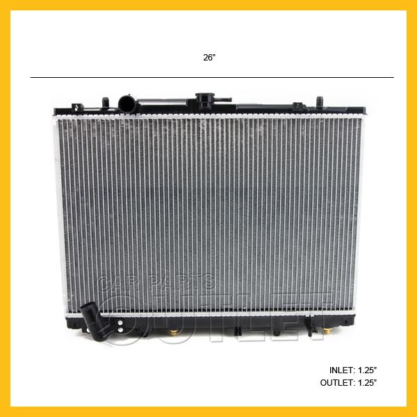 1998-2003 mitsubishi montero sport 3.0l v6 cooling radiator 2.4l 4cyl auto w/toc