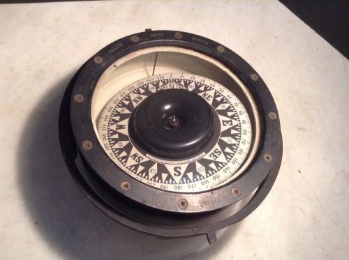 Vintage kelvin white boston ships compass ef249 ww2