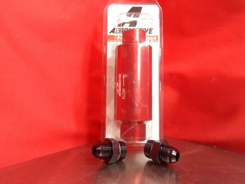 Aeromotive racing 12335 40 micron orb-10 red filter with 10-an to 8-an