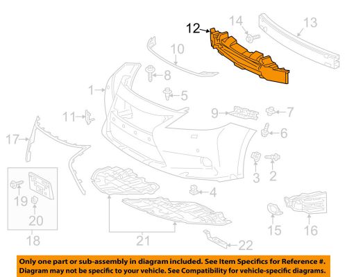 Lexus toyota oem 13-15 es300h front bumper grille-absorber 5261133220