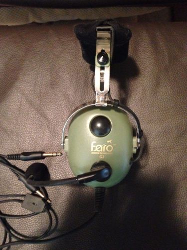 Faro aviation g2 (passive) pilot headset gently used only 2 hours!