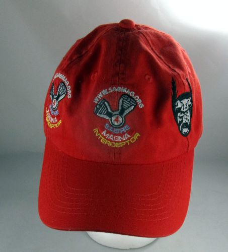 Red one size fits most honda sabre magna interceptor owners ball cap hat