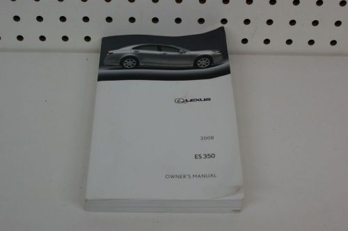 2008 lexus es350 owners manual book    free shipping