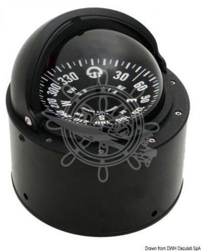 Riviera boat marine high speed compass 4&#034; 100mm black with binnacle