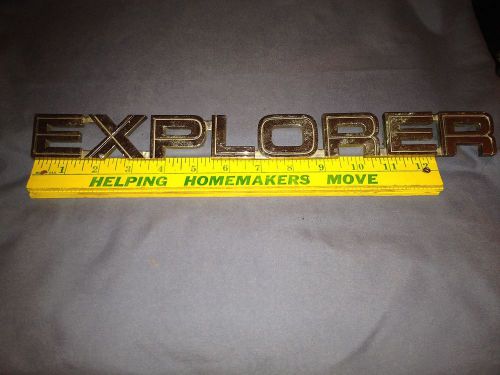 Vintage ford explorer emblem nameplate - explorer - no pins