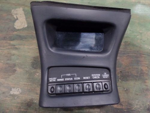 98 99 00 01 ford explorer information fuel oil change display screen switch