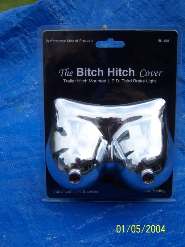 The bitch hitch trailer hitch cover l.e.d. brake light tow harley davidson 