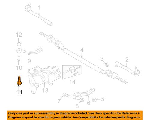 Bmw oem 95-01 750il steering gear-idler arm bolt 32201092452