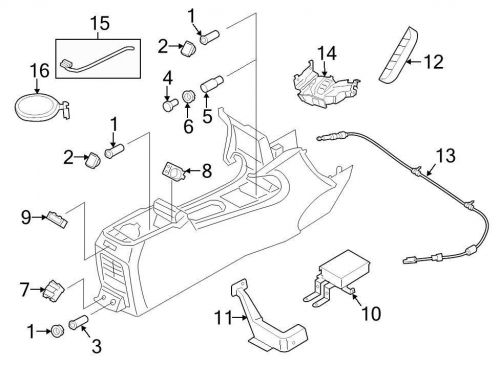 Brand new genuine ford oem 12 volt accessory power outlet #ej7z19n236a