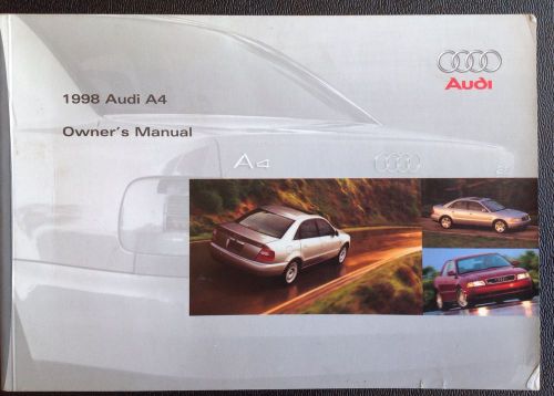 1998 audi a4 owners manual &amp; papers