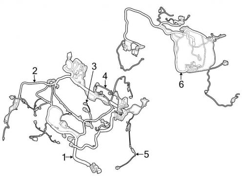 Ford oem engine wiring harness fv6z14290aa image 2