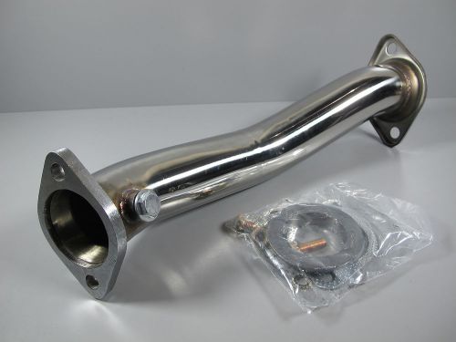 New stainless steel mitsubishi 2008-2014 evo 10 x exhaust downpipe down pipe