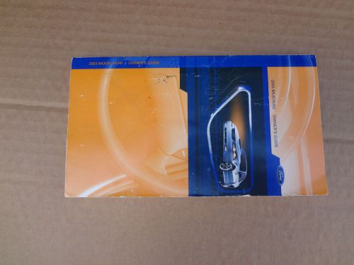 2003 - 2004 mustang 4.6 svt cobra owners manual sku# ff107