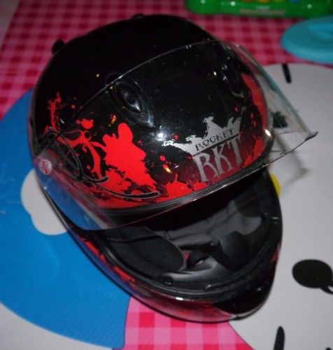 Mc-1 black/red/silver sz m joe rocket rkt101 stain full face helmet motorcycle