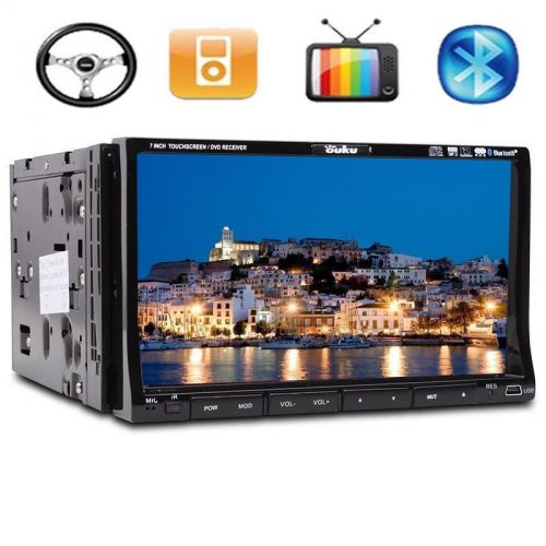 Universal samsung head double 2din 7&#034; hd car stereo radio dvd player ipod bt tv