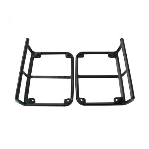 For 07-15 jeep wrangler jk black metal billet tail light guards covers protector