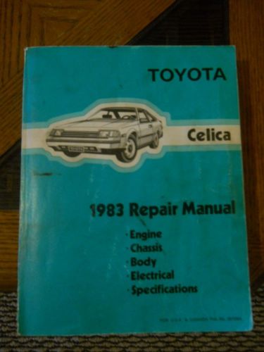 1983 toyota celica factory repair manual w/wiring diagram manual
