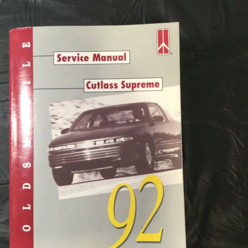 1992 olds cutlass supreme factory service manual