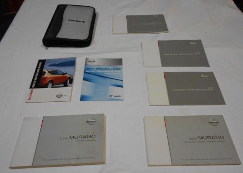 2003 nissan murano owner manual 7/pc.set+navigation&amp; nissan premium factory case