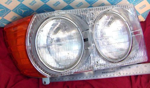 1972-85 mercedes w107 r107 left headlight-new-450sl/slc,380sl/slc,350sl-original