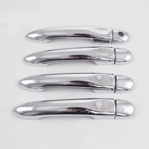 Chrome exterior door handle covers trim set 8 pcs abs for renault captur 2015