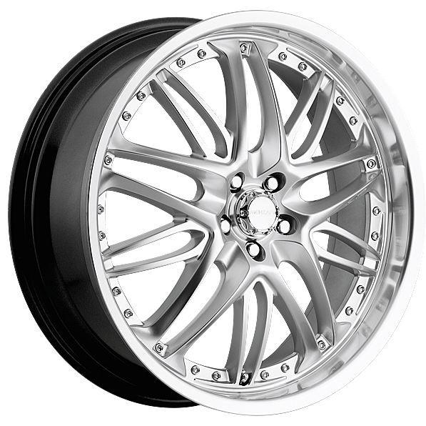 18" menzari z01 inferno 5x115 charger venture aurora silver rims wheels free lug