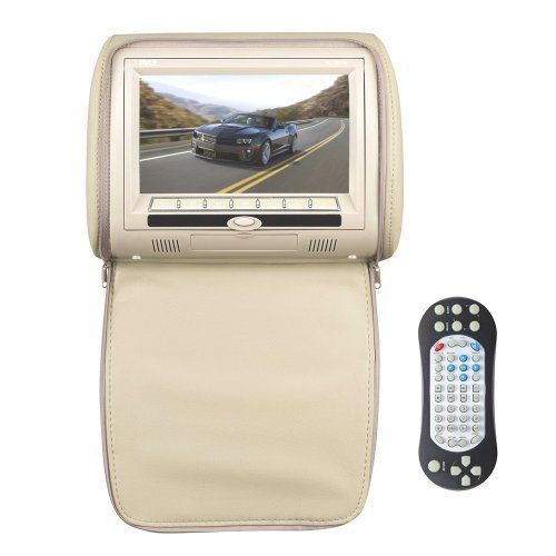 Pyle pl73dtn 7&#034; wide screen hi-res headrest video display monitor w/built-indvd