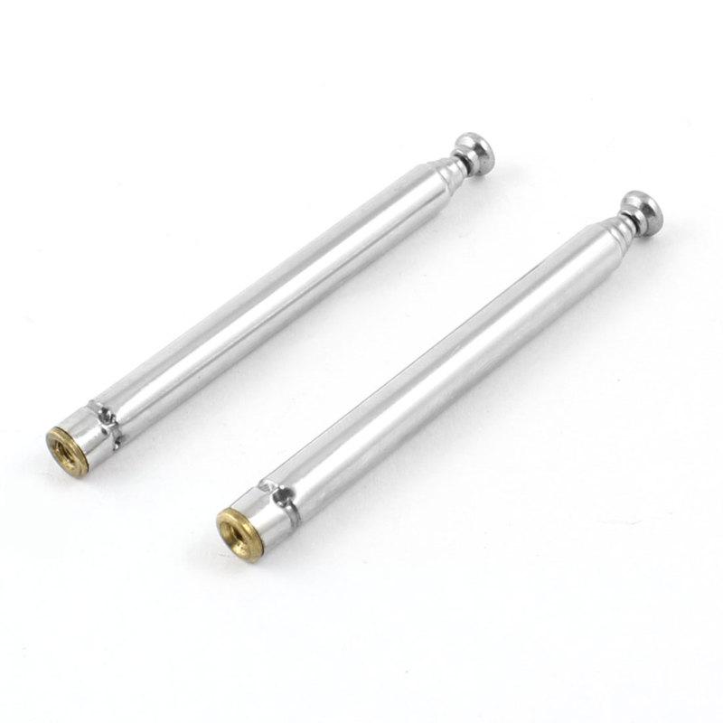 8.3" long tv radio 5 sections rod telescopic antenna aerial for auto car 2pcs