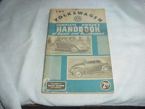 Vintage volkswagen manual by floyd clymer  1957 -hard to find