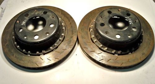 Pfc rear brake rotors &amp; hats 1&#034; thick 12 bolt style arca nascar