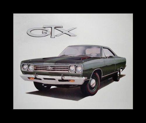 Gtx belvedere road runner satellite - 1968 1969 1970 440 - plymouth poster print