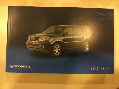 2012 honda pilot owners manual set, technology guide, warranty book, and holder