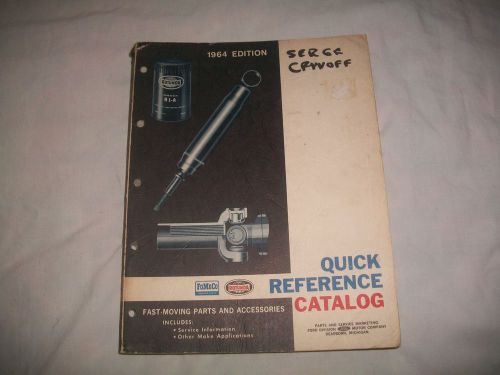 1964 ford car  fomoco quick  reference catalog parts &amp; accessories