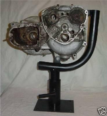 Triumph 500 unit twin engine rebuild stand rotates! access both sides of engine!