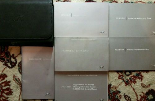 2013 infiniti fx owners manual, navigation manual complete set with case